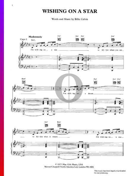 Wishin' On A Star Musik-Noten