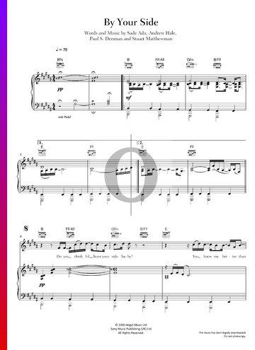 By Your Side Partitura