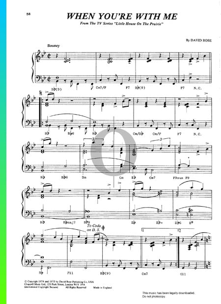 When You're With Me Sheet Music