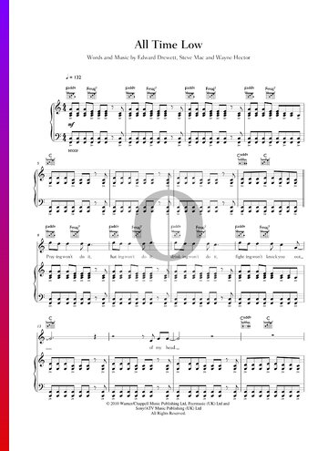 All Time Low Sheet Music
