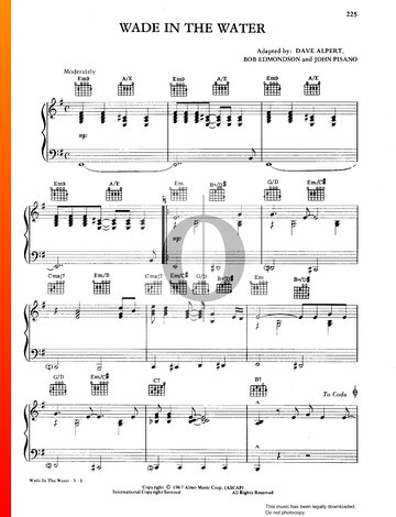 Wade In The Water Partitura
