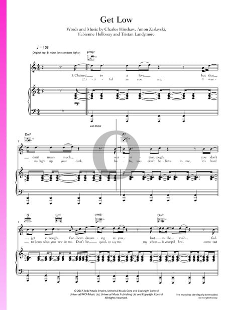 Get Low Musik-Noten