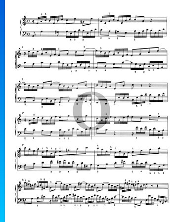 Invention 13, BWV 784 Musik-Noten