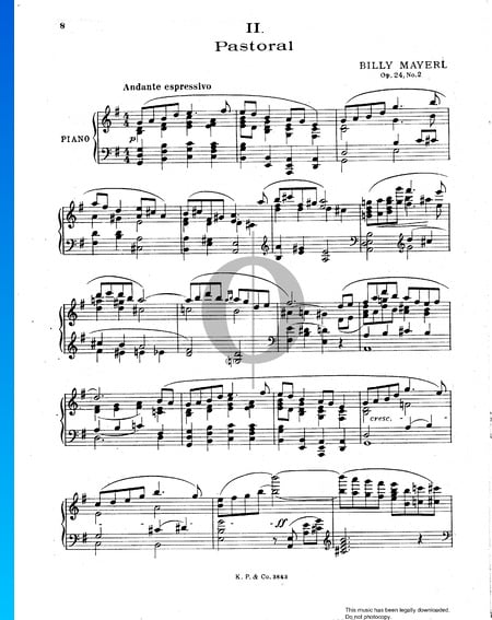 Three Contrasts, Op. 24: No. 2 Pastoral Musik-Noten