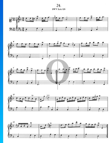 Polonesa en re menor, BWV Anh. 128 Partitura