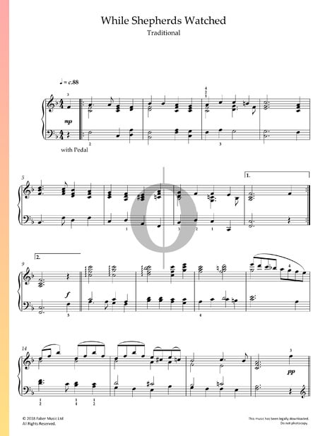 While Shepherds Watched Their Flocks Sheet Music