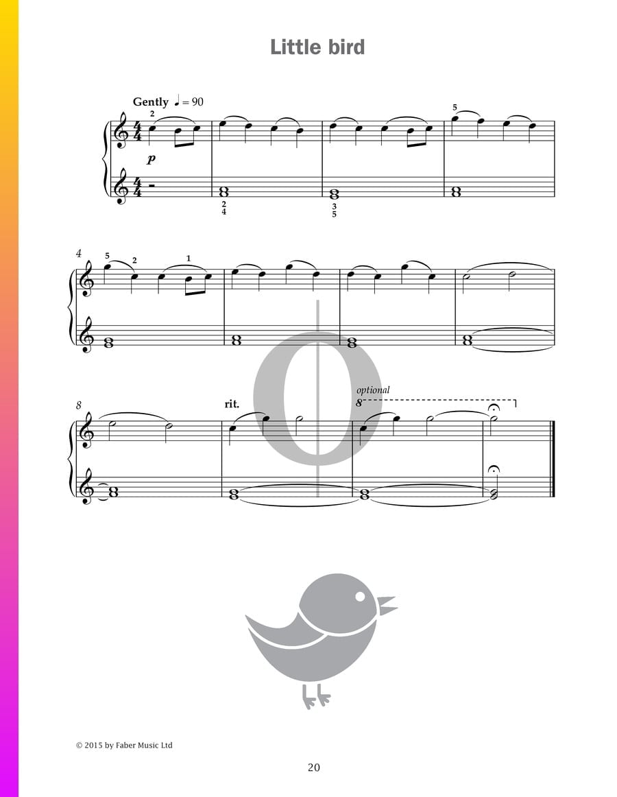 Little bird (Paul Harris) Piano Sheet Music - OKTAV