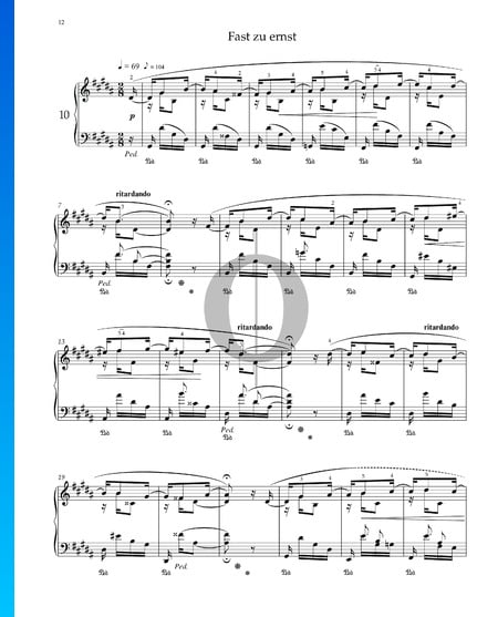 Scènes d'enfants, Op. 15 No. 10: Presque trop sérieusement
