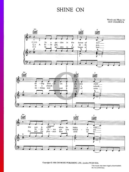 Shine On Sheet Music