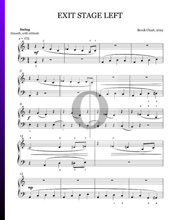 Exit Stage Left Sheet Music