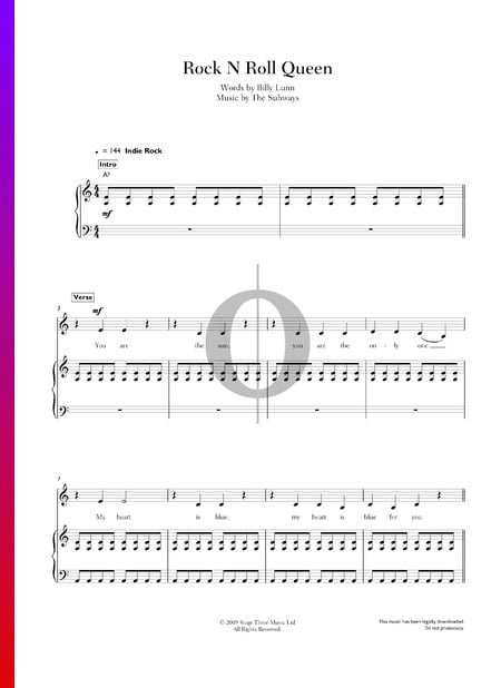 Rock N Roll Queen Musik-Noten