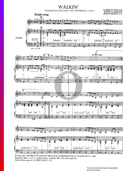 Walkin' Musik-Noten