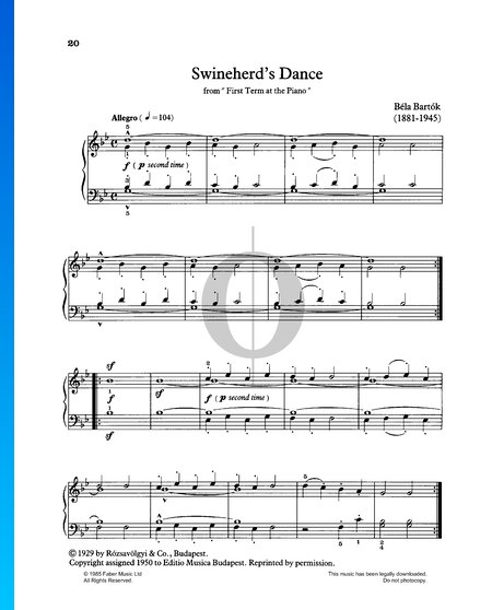 First Term At The Piano: Swineherd's Dance