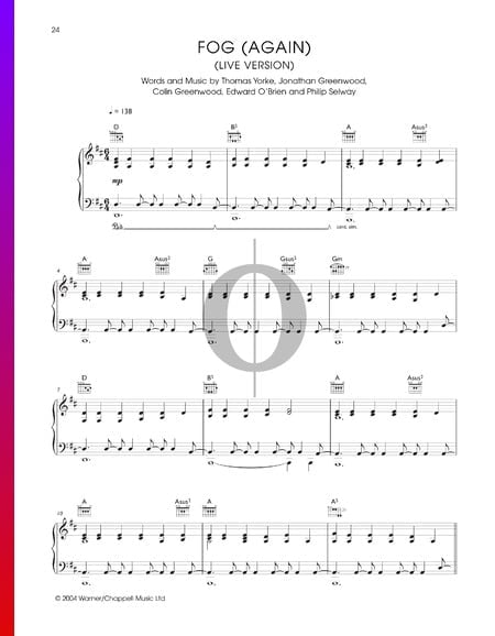 Fog (Again) Sheet Music
