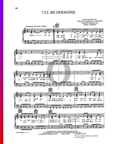 I'll Be Doggone Sheet Music