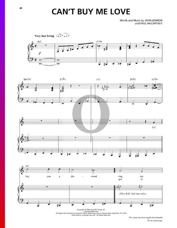 Can't Buy Me Love Sheet Music