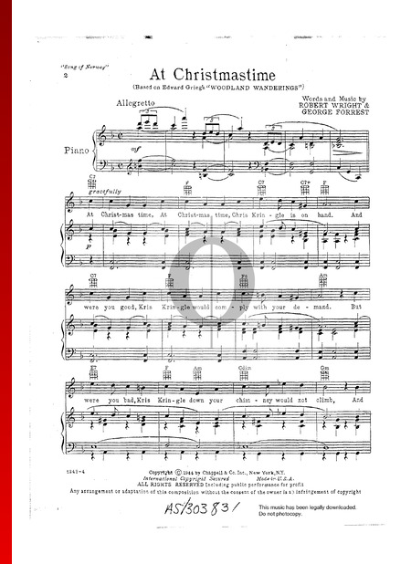 At Christmastime Partitura