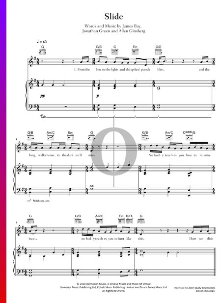 Slide Sheet Music