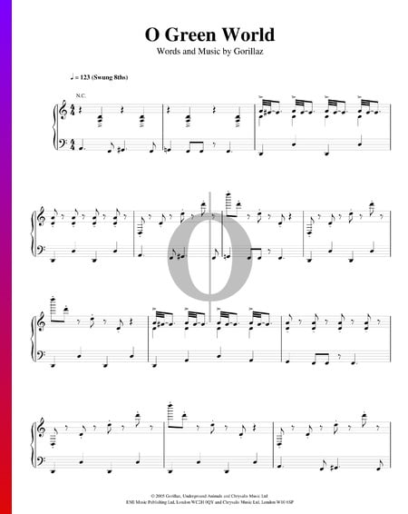 O Green World Musik-Noten