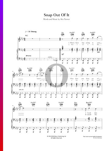 Snap Out Of It Sheet Music