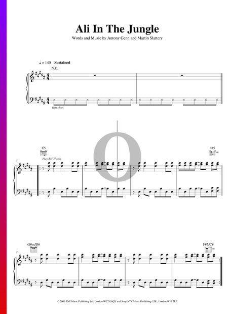 Ali In The Jungle Sheet Music
