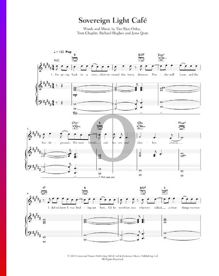 Sovereign Light Cafe Musik-Noten