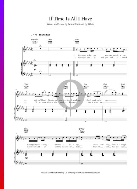 If Time Is All I Have Sheet Music