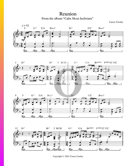 Reunion Sheet Music