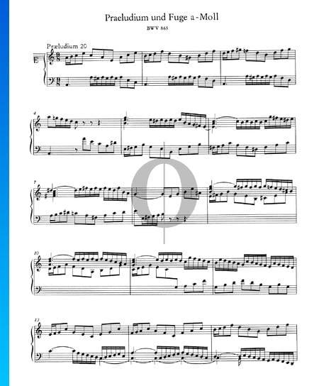 Prelude 20 A Minor, BWV 865