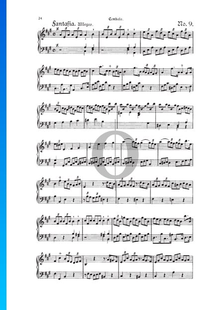 Fantasia, TWV 33:9 Sheet Music