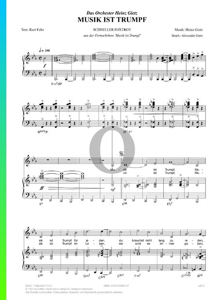 Musik ist Trumpf Sheet Music