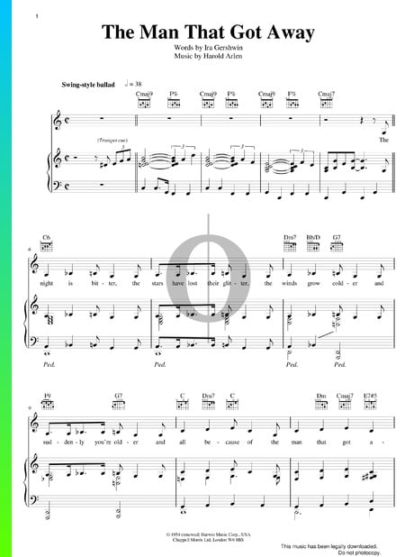 The Man That Got Away Musik-Noten