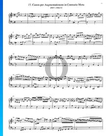 Canon per Augmentationem in Contrario Motu, BWV 1080/14