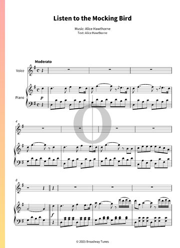 Listen to the Mocking Bird Musik-Noten