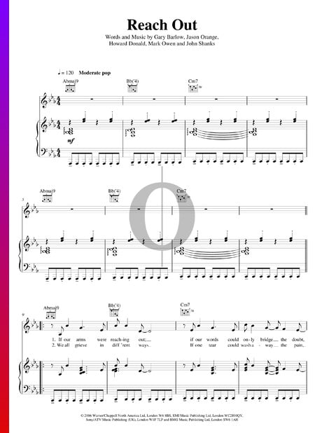 Reach Out Musik-Noten