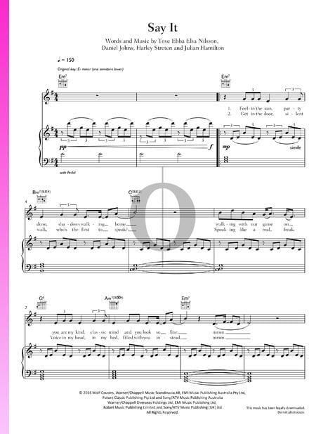 Say It Musik-Noten