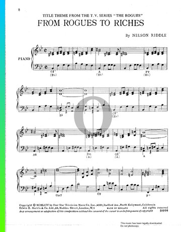 From Rogues To Riches Sheet Music