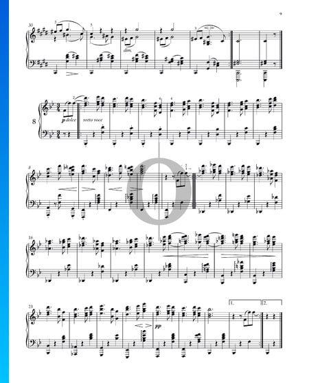Walzer, Op. 39 Nr. 8 Musik-Noten