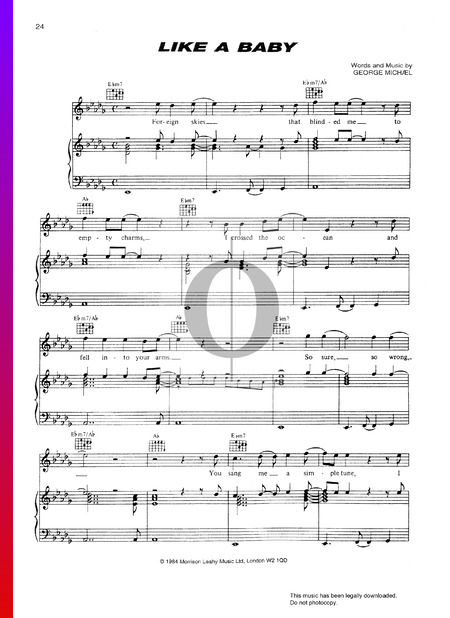 Like A Baby Sheet Music