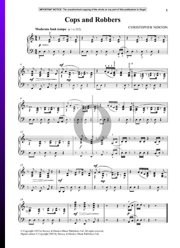 Cops And Robbers Sheet Music