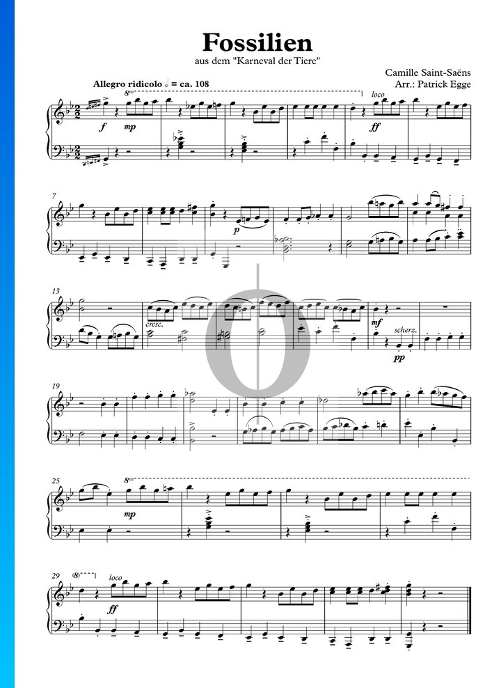 the-carnival-of-the-animals-fossils-sheet-music-piano-solo-pdf