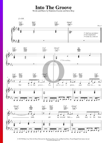 Into The Groove Partitura