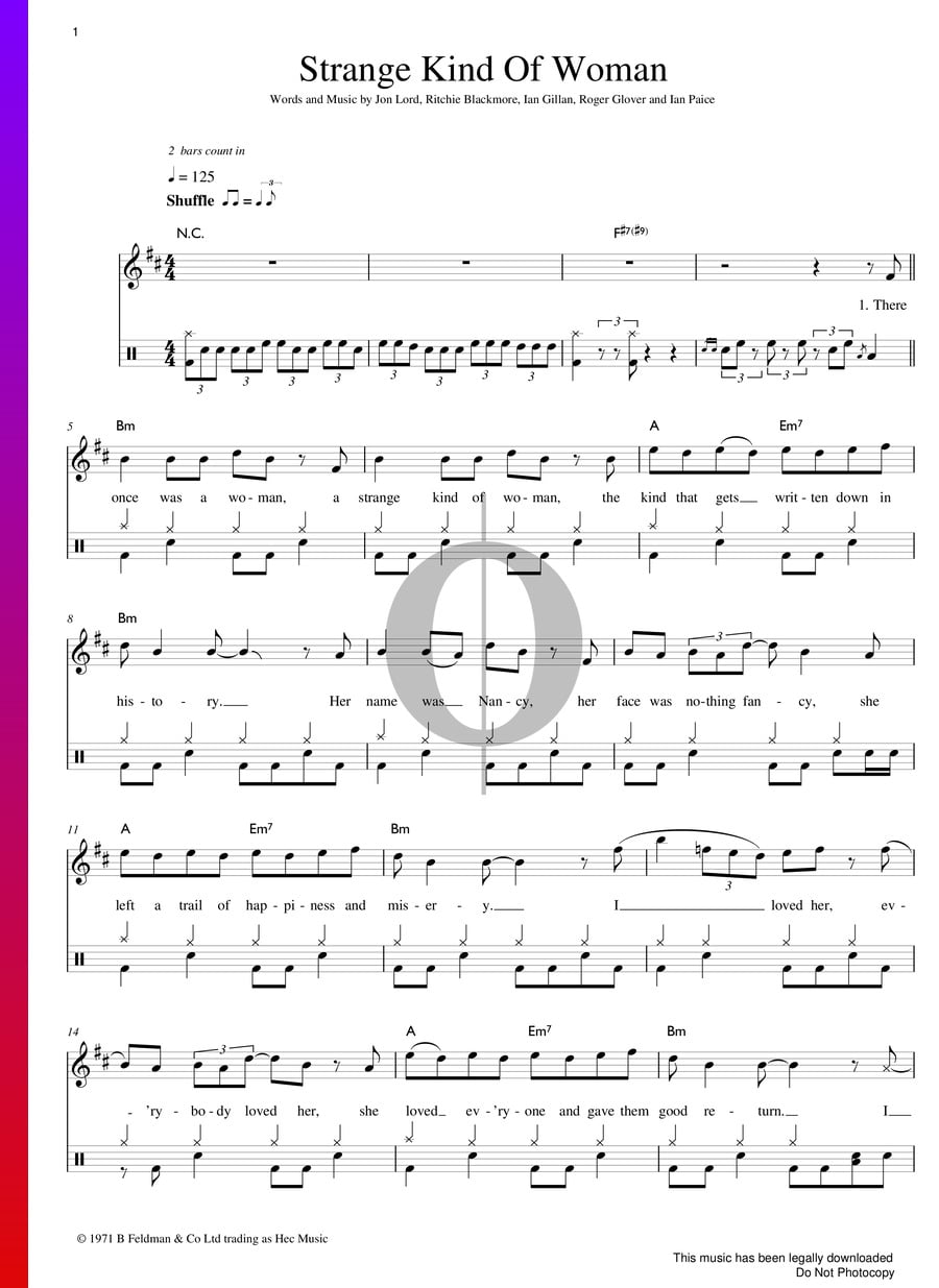 strange-kind-of-woman-partitura-deep-purple-piano-voz-oktav