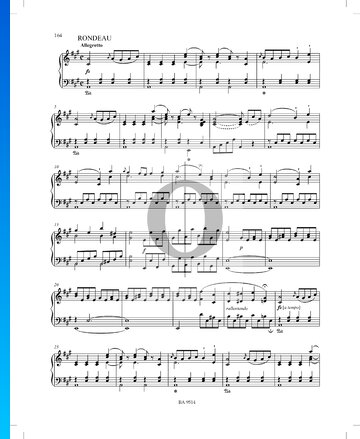Sonate A-Dur, P. XII: 44: 3. Rondo Musik-Noten