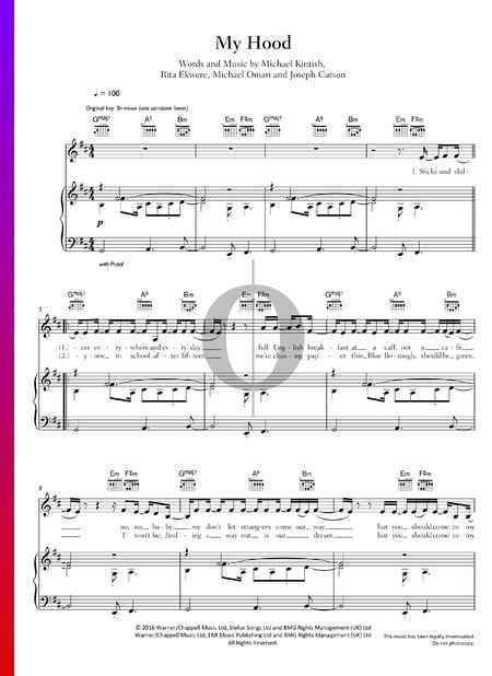 My Hood Musik-Noten