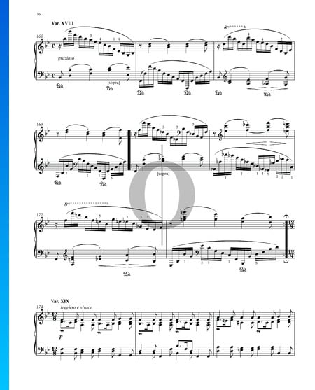 Variations and Fugue on a Theme by Handel, Op. 24: Variation XVIII Sheet Music