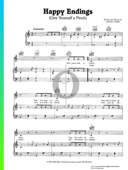Happy Endings (Give Yourself A Pinch) Sheet Music