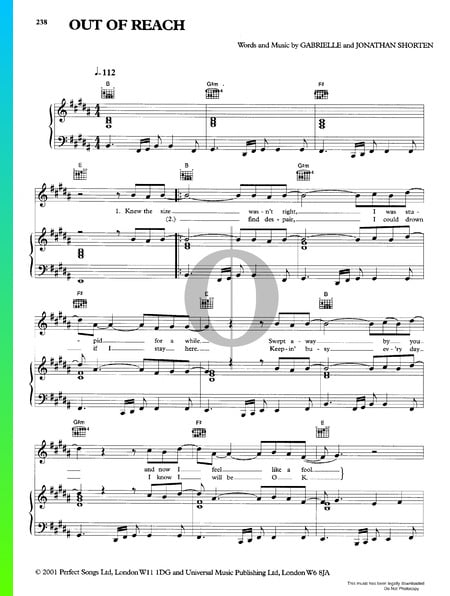 Out Of Reach Musik-Noten