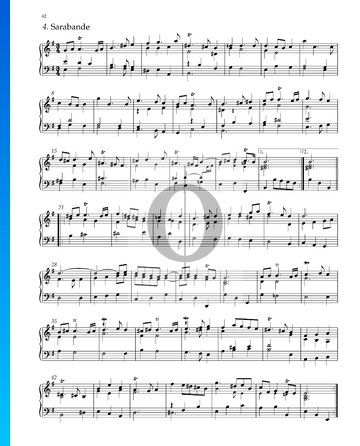Suite Nr. 4 e-Moll, HWV 429: 4. Sarabande Musik-Noten