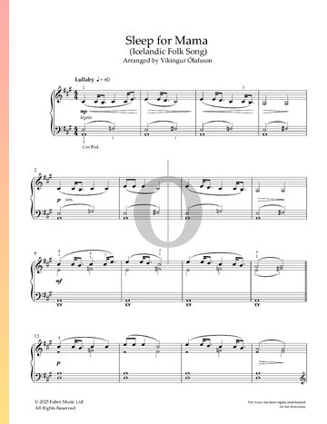 Sleep for Mama Sheet Music